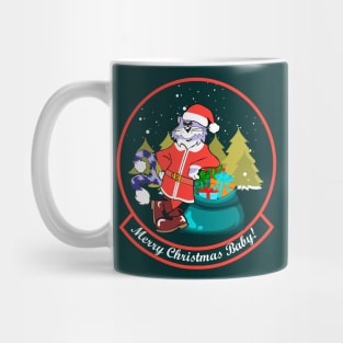 F-14 Tomcat - Merry Christmas Baby! (Green/Red) - Clean Style Mug